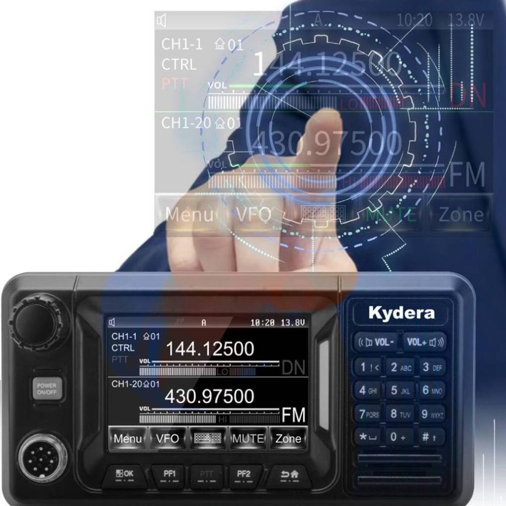 Kydera CDR-500UV DMR Car Vehicle Radio Dual Band GPS Waterproof BT5.0 Digital Mobile Basecampe Radio - Image 2