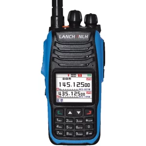 LANCHONLH HG-UV79 Bluetooth Walkie Talkie 10W Amateur  Dual-Band VHF UHF Radio Handheld TransceiverHam Radio Station with Air Band Receive Color LCD Finger PTT Motorcycle