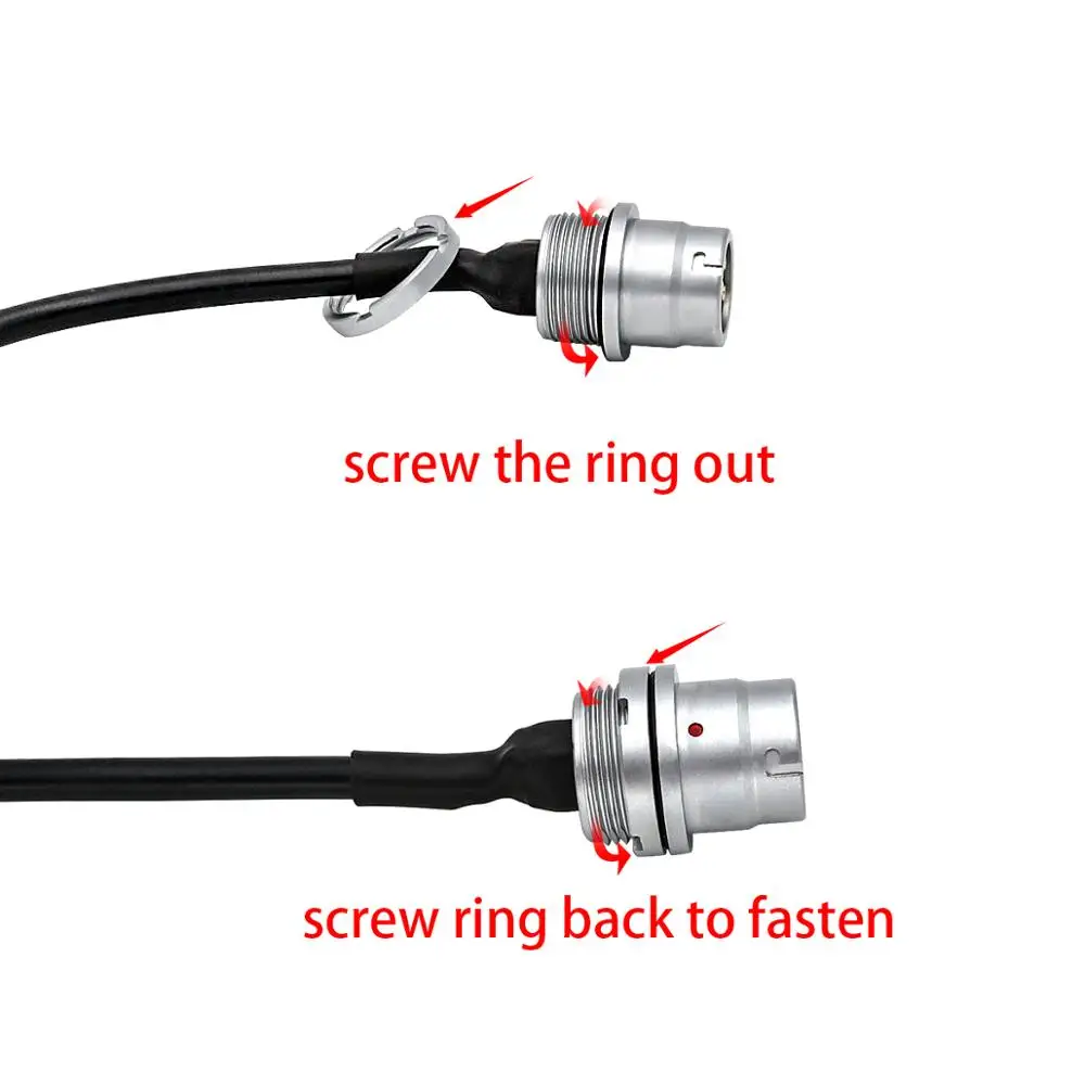 AN/PRC 152/148 6 pin plug turn to Kenwood adapter U-283/U walkie talkie DIY connector U-283/U 6 pin plug turn to kenwod socket adapter does not include Baofeng walkie-talkie