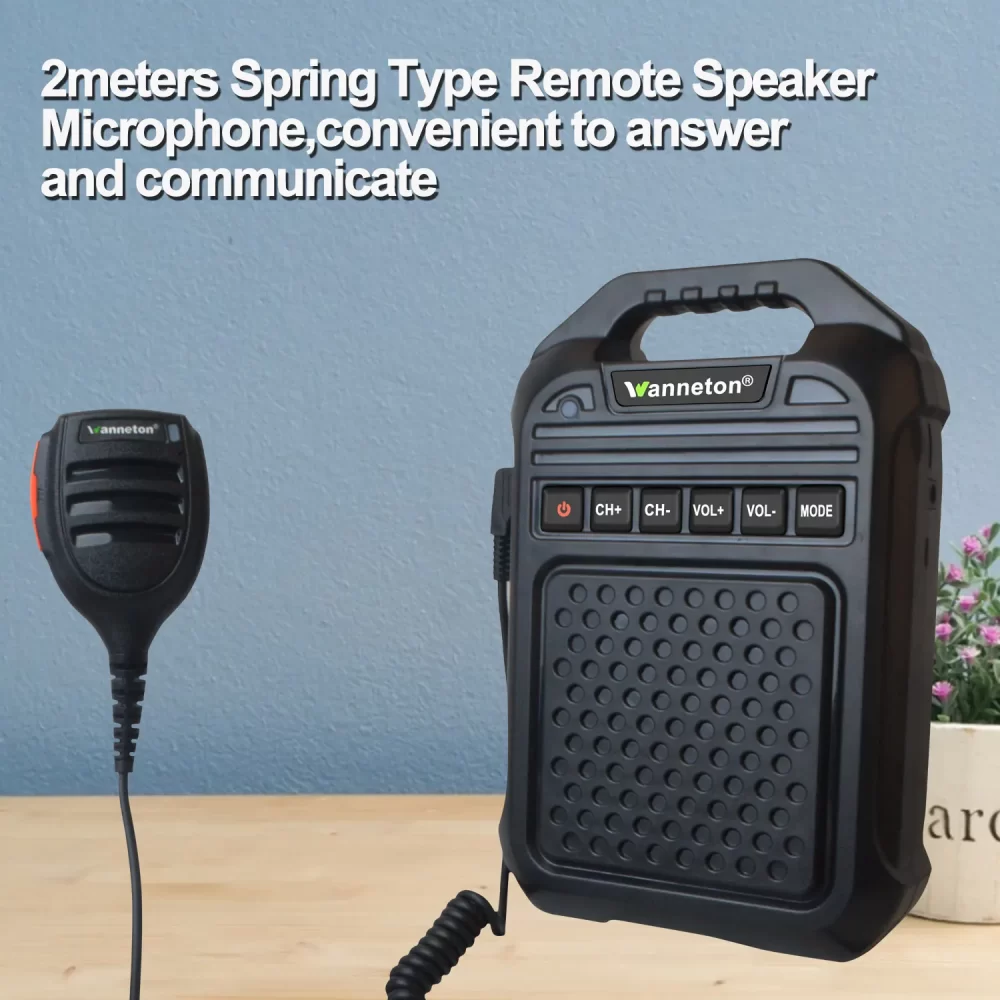 Wireless 2-ways Radio UHF 400-470MHz Walkie talkie Amplifier Remote Speaker Microphone TF Card Bluetooth-compatibleamplifier - Image 6