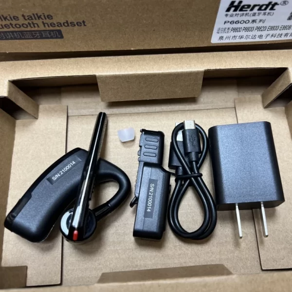 BT Earpiece Wireless MOTOROLA Radio with adaptor for MTP3150 MTP3250 MTP3100 MTP3550 P6600 P6600i P6620i E8600i E8608i - Image 2