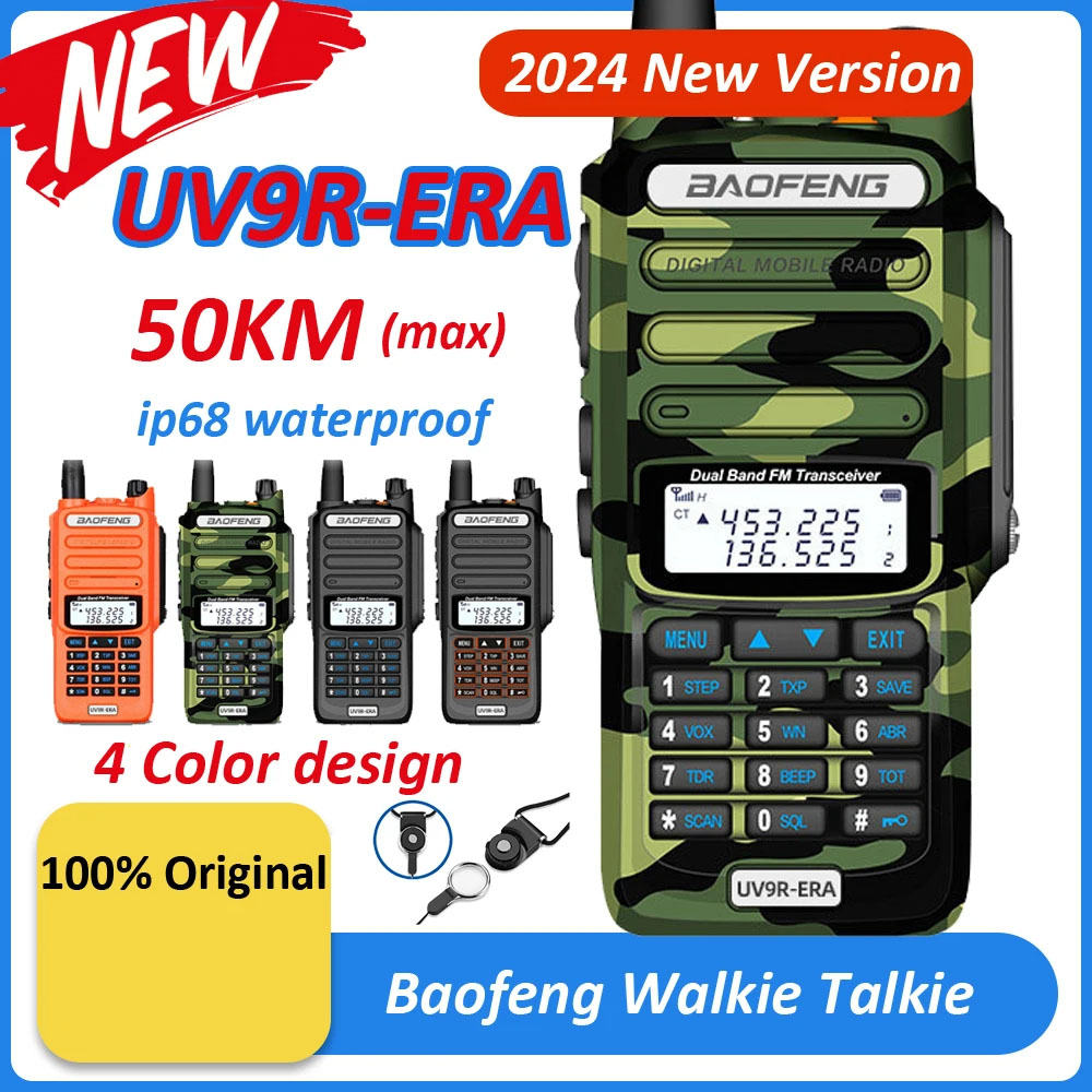 Baofeng UV 9R ERA Long Range 50km Portable Transceiver 5th Gen Chip