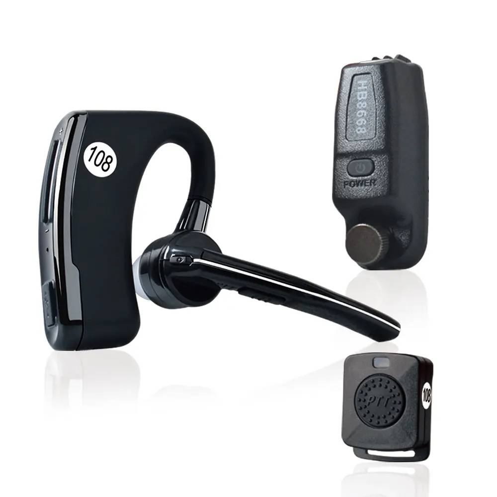 Bluetooth Headset Wireless Earpiece  Adaptor For Motorola P8668 P8668i GP328D GP338D P8200 P8260 Mic Earphone Adapter