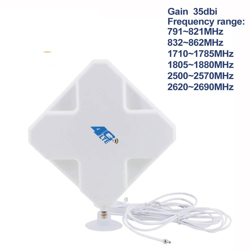 4G LTE Antenna TS9 SMA CRC9 Aigital 35DBI GSM High Gain Antenna Dual Mimo Wifi Signal Booster Amplifier Modem Adapter Network Reception