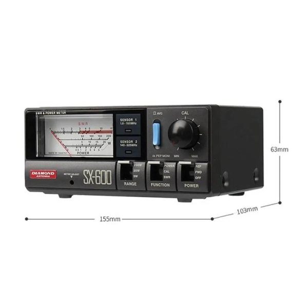 Diamond SX-600 SWR Power Meter UV Dual Band Shortwave 5W 50W 200W Standing Wave Meter for Diamond Antenna - Image 4