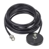 2024 New Ham Radio Antenna Magnetic Bases for Baofeng Two Way Radio BNC Car Sucker Antenna BNC Sucker with 5m