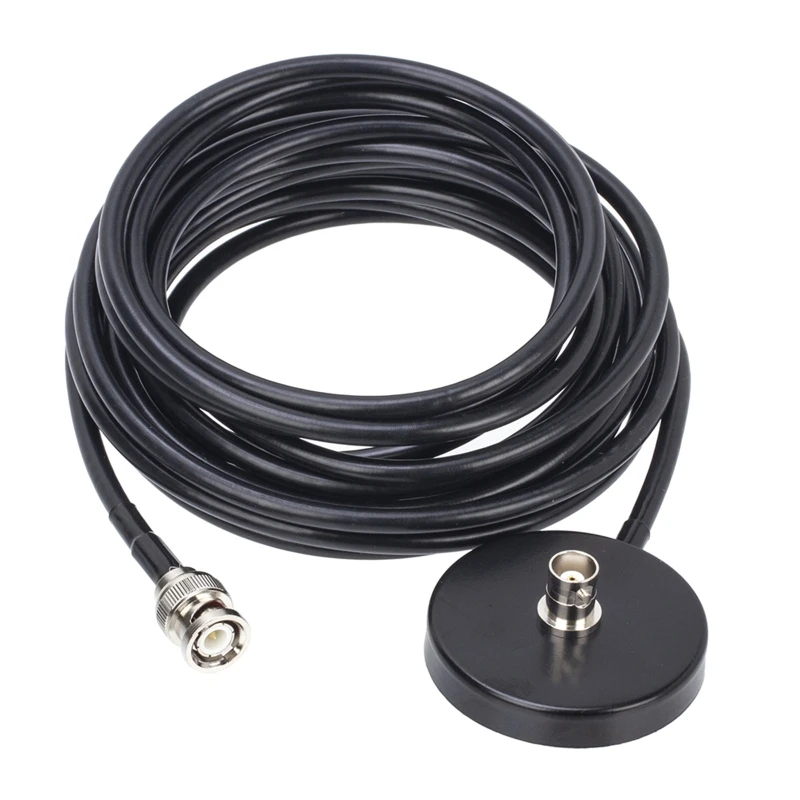 2024 New Ham Radio Antenna Magnetic Bases for Baofeng Two Way Radio BNC Car Sucker Antenna BNC Sucker with 5m