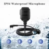Waterproof Shoulder Speaker Microphone For KENWOOD For BAOFENG UV5R 360-Degrees Swivel Clip Radio Walkie Talkie Parts
