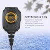 Waterproof Shoulder Speaker Microphone For KENWOOD For BAOFENG UV5R 360-Degrees Swivel Clip Radio Walkie Talkie Parts - Image 4