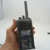 Leather Protective Sleeve Bag Case with Fixed Belt Loop for Motorola DP4800 XPR P7550 Two Way Radio Walkie Talkie