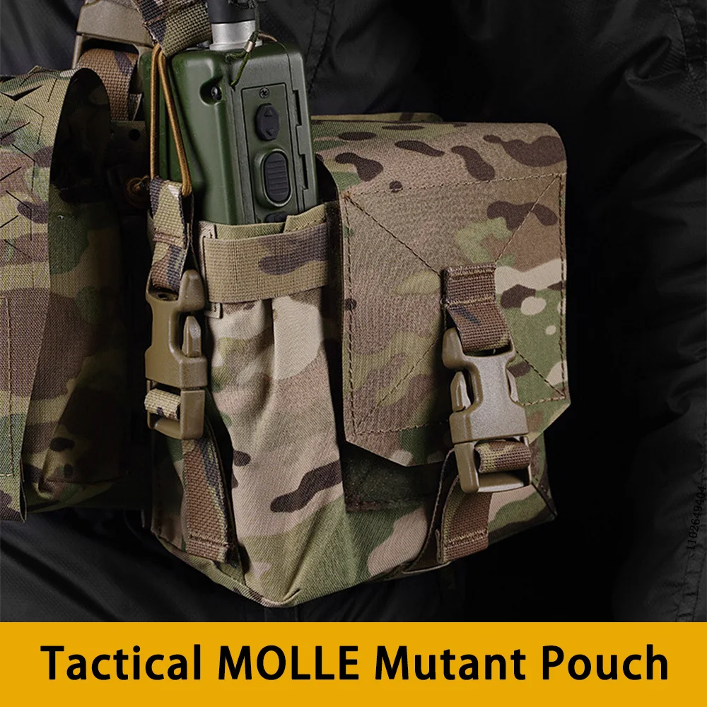 Tactical Multi-purpose Mutant Pouch Harris 152 MPU5 Radios Water Bottles Bag Night Vision Goggles 556 Mag Carrier MOLLE Airsoft