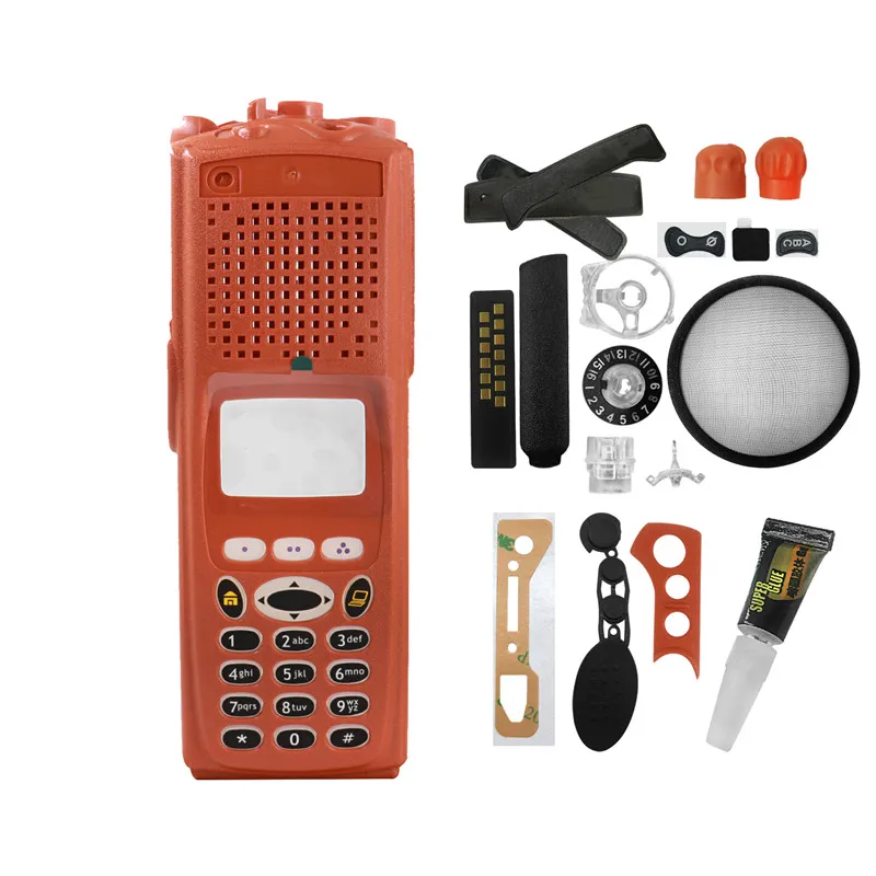 Walkie Talkie Replacement Repair Housing Case Cover For Motorola XTS5000 Model 3 M3 Two Way Radios Orange