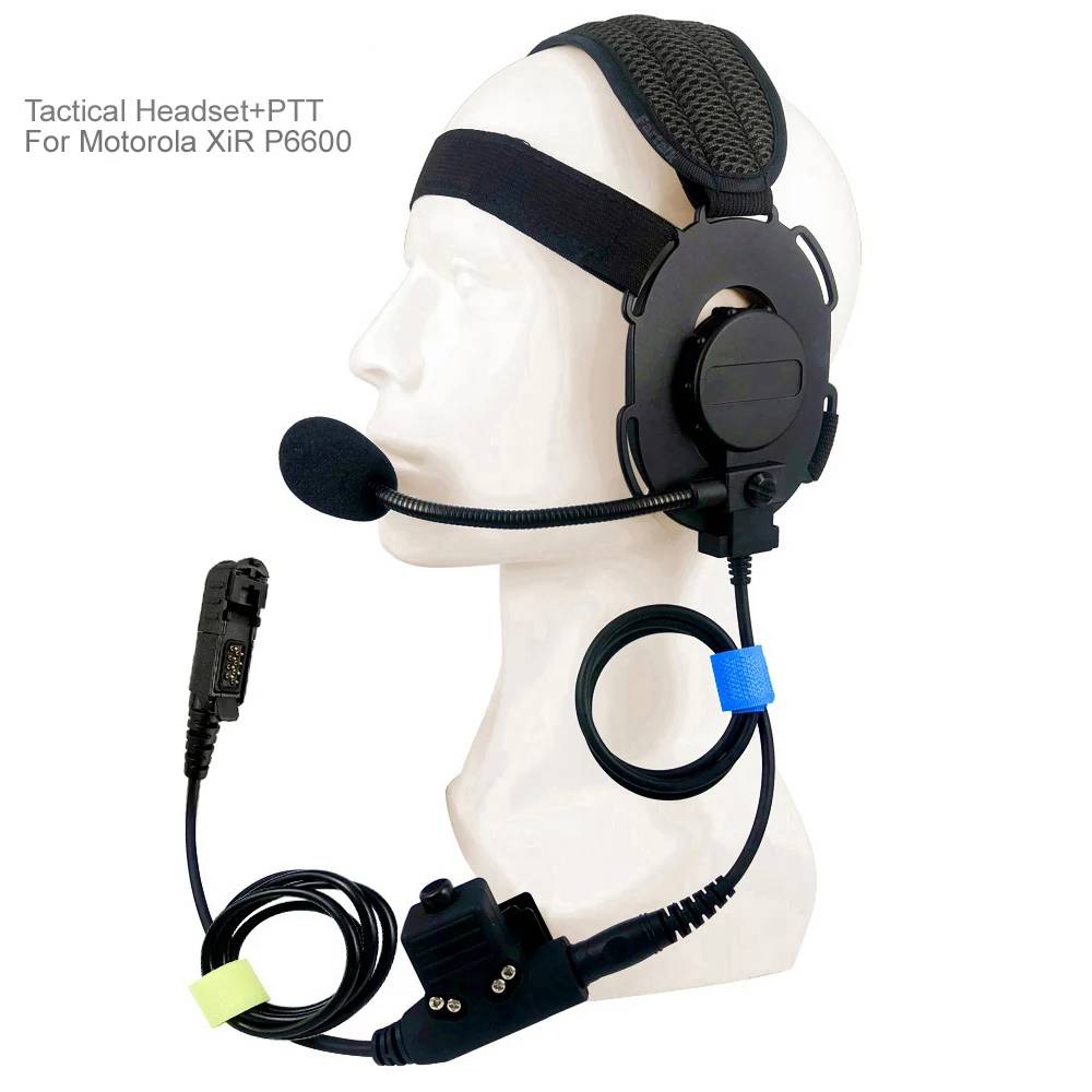 FT-03 Headphone Tactical U94 PTT Headset Mic for Motorola XiR P6600 P6620 DP2400 MTP3250 DEP550 MTP3550 MTP3150 Walkie Talkie