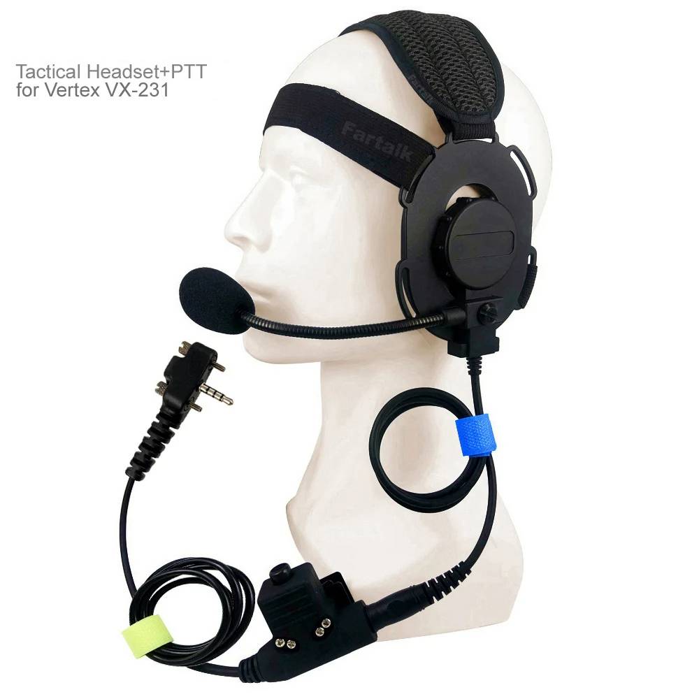 Tactical U94 PTT Walkie Talkie FT-03 Headphone For Vertex Standard VX131 VX230 VX231 VX261 VX-231