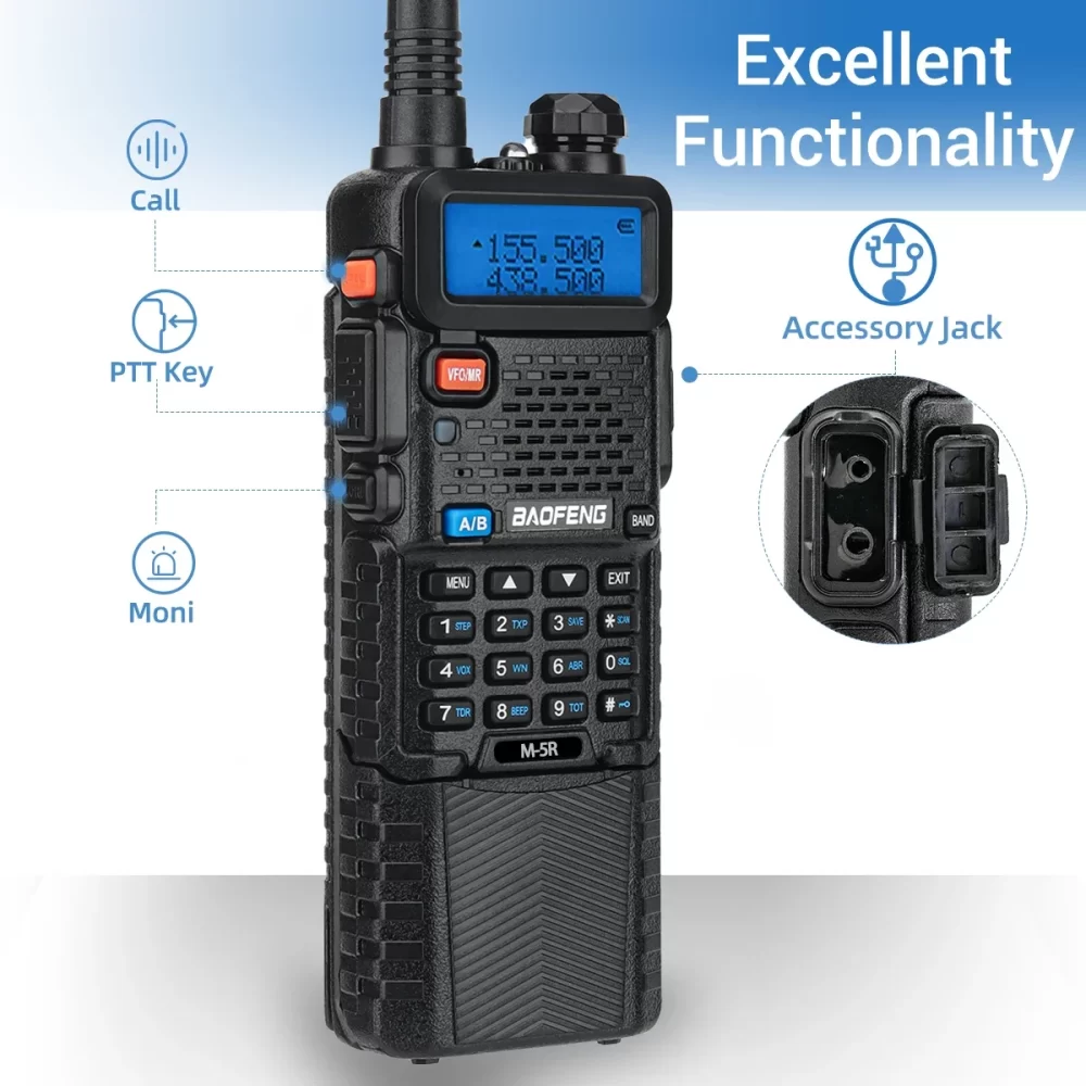 Baofeng M-5R Air Band 3800mAh Two Way Radio - Image 4