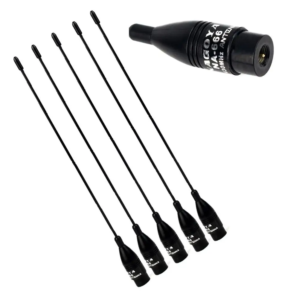 5pcs/lot NAGOYA NA-666 SMA-M Antenna for Walkie Talkie
