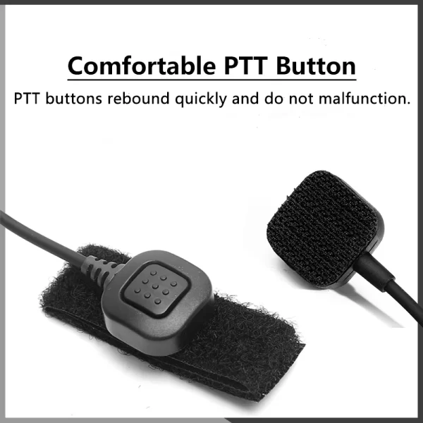 Adjustable Throat Mic Baofeng UV-9RPro V2 Walkie Talkies Earpiece UV-68Pro Max Acoustic Tube Headset For UV9R UV-S22 UV-68 Radio - Image 4