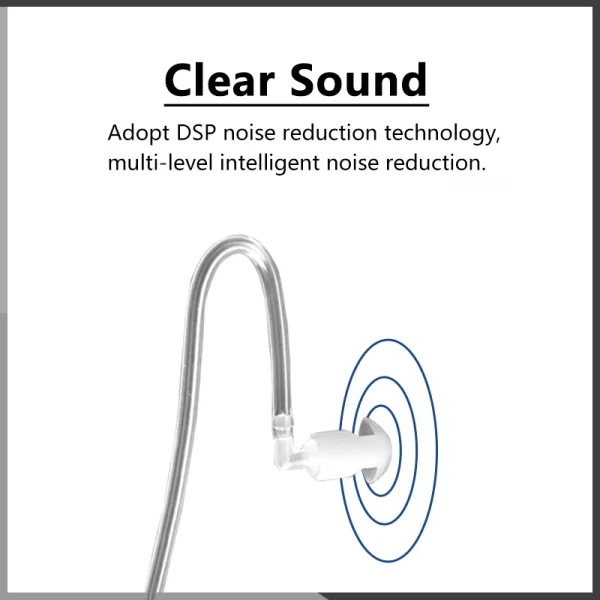 Adjustable Throat Mic Baofeng UV-9RPro V2 Walkie Talkies Earpiece UV-68Pro Max Acoustic Tube Headset For UV9R UV-S22 UV-68 Radio - Image 5