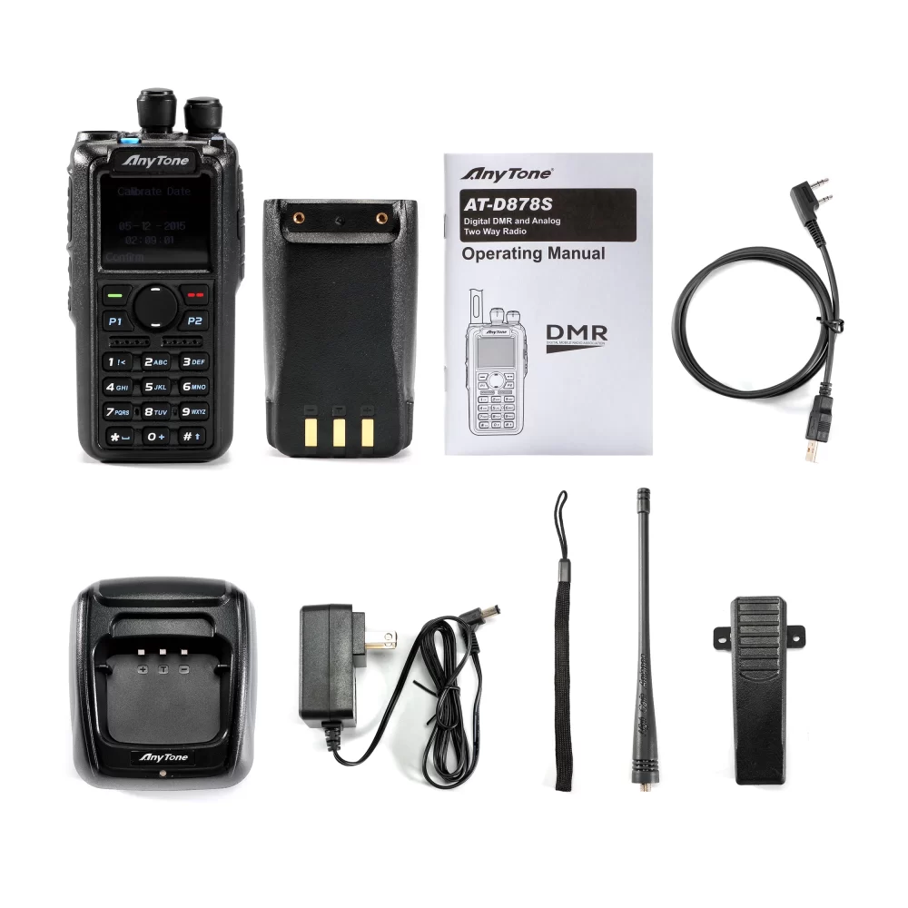 AnyTone AT-D878S AES 256 GPS UHF 400-480MHz Single Band Digital/Analog Handheld DMR Walkie Talkie - Image 6