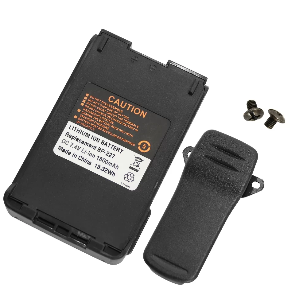 BP-227 7.4V 1800mAh Li-ion Battery For Icom IC-F50 IC-F51 IC-F60 IC-F61 IC-F88 IC-M87 IC-M88 IC-V85 IC-E85 IC-V85E Two Way Radio - Image 2