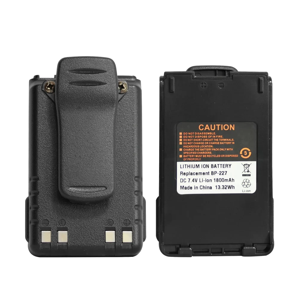 BP-227 7.4V 1800mAh Li-ion Battery For Icom IC-F50 IC-F51 IC-F60 IC-F61 IC-F88 IC-M87 IC-M88 IC-V85 IC-E85 IC-V85E Two Way Radio