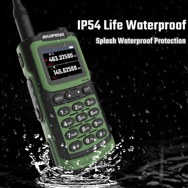 Baofeng UV-20 Walkie Talkie 10W 220-260mhz Tri-Band Rainyproof High Capacity Long Range Type C Charging 999 CH UV-G30 Pro Radio - Image 4