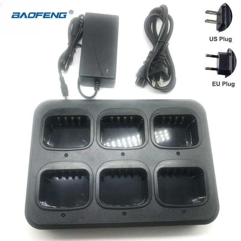 HYT Six Way Rapid Battery Charger for Hytera TD500 TD520 TD530 TD560 PD700G PD500 PD560 PD780G PT580H Radio