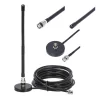 Kenwood Motorola ICOM IC-V8/V80/V82 TK100/300 Walkie Talkie 5m Coaxial Cable with BNC Male 27MHz Radio Antenna and Mount Base