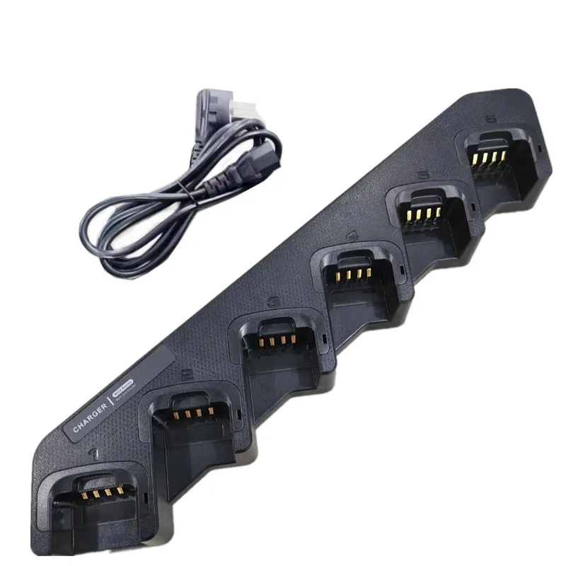 Multi ways Charger 6 units charging and discharging charger 110-220V for HYT PD580H PD590 PD500 PD530 PD680 PD700  PD780 PD980 TC3000G TD500/520/580/530 walkie talkie