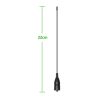 NAGOYA NA666 NA-666 Soft Antenna SMA-Male/Female BNC 144/ 430 MHZ 22CM UHF VHF Dual Band Handheld Walkie Talkie - Image 2