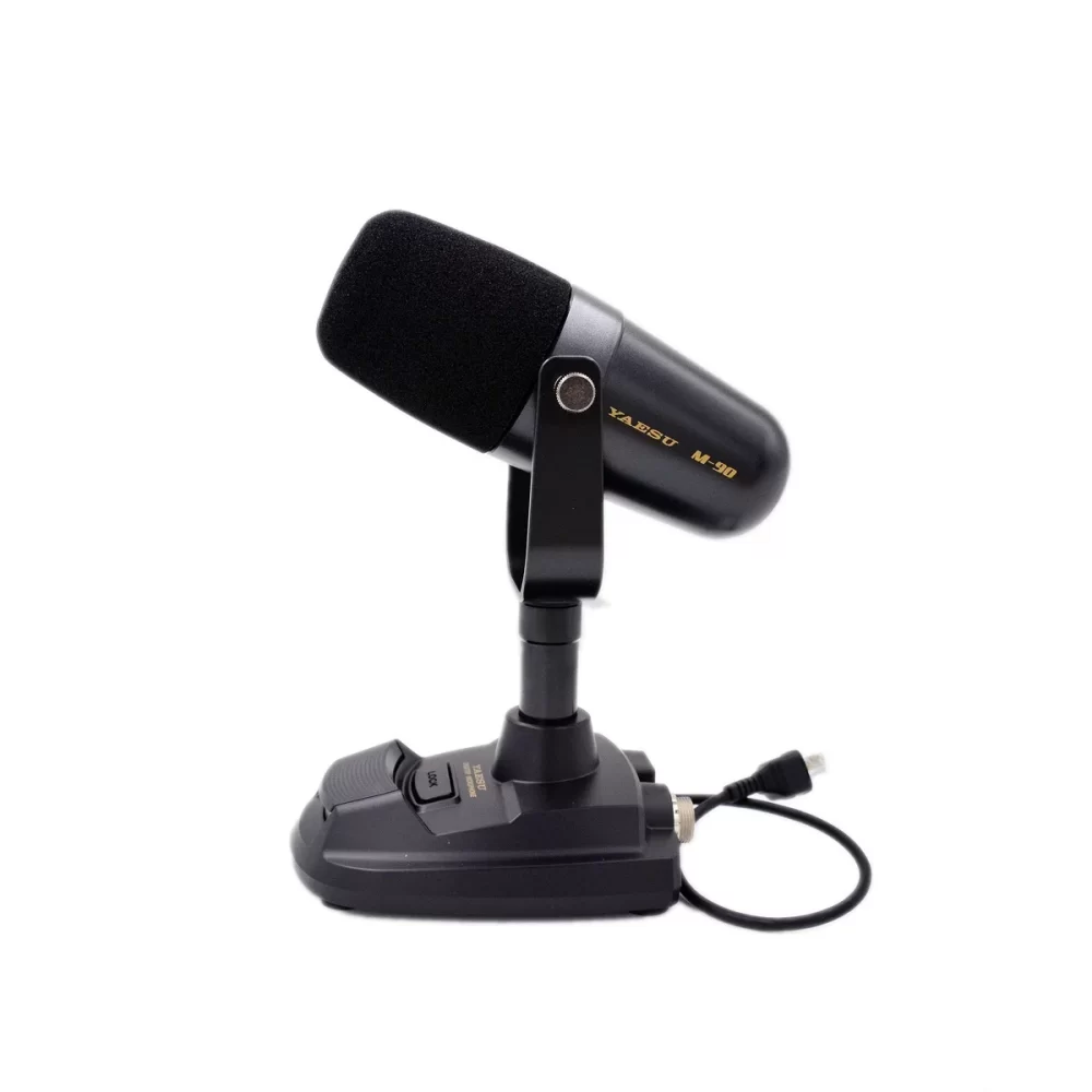 YAESU M90D Desktop PTT Microphone Enhanced Audio Quality Low Cut Filter Modular 8 Pins for FTDX101 DX9000 FT450 Table Loudspeaker