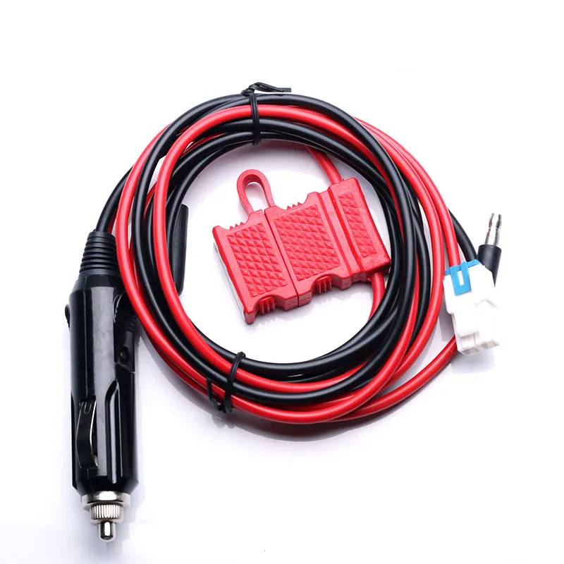  12V Power Cable Cord for Hytera Car Radio HYT MD780 MD650 Mobile Walkie Talkie With Fuse Cigarette Lighter Plug