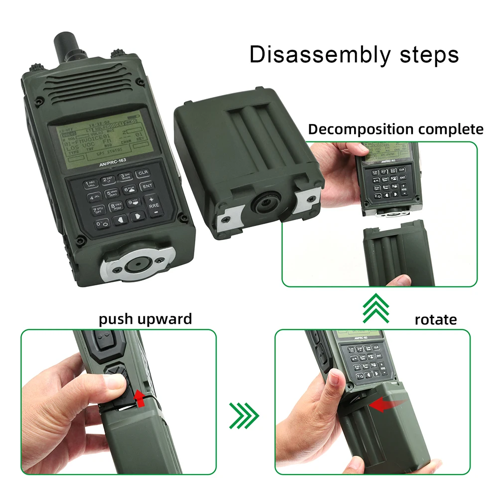 Tactical PRC 163 Virtual Radio Box for Tactical Airsof Shooting COMTAC Hunting Headset for Yaesu Vertex radio