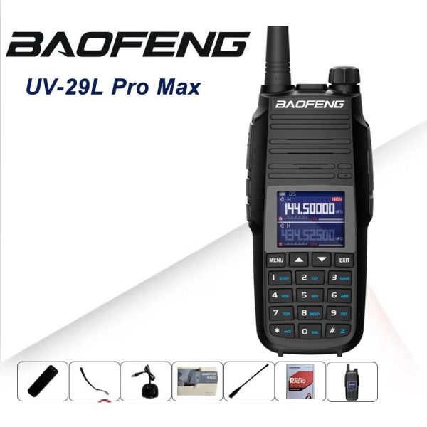 Baofeng UV-29 Pro Max Three Bands Type-C Charging FM Radio 220-260mhz High Power NOAA 999Channel Two Way Radio Long Range DTMF - Image 2