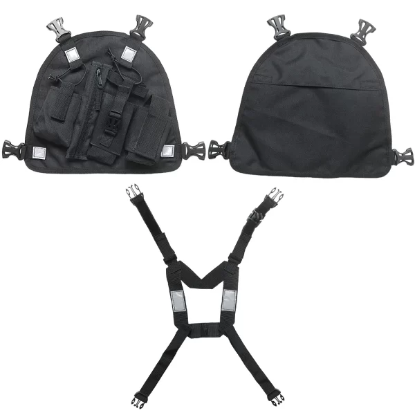Walkie Talkie Chest Pocket Bags Pack Harness Backpack Holster Walkie Talkie Carry Case for All radios PT09 - Image 3