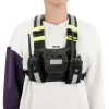 Radio Shoulder Holster Two Way Radio Reflective Chest Harness Holder Bag Vest Rig Walkie Talkies Front Pack Pouch Case - Image 4