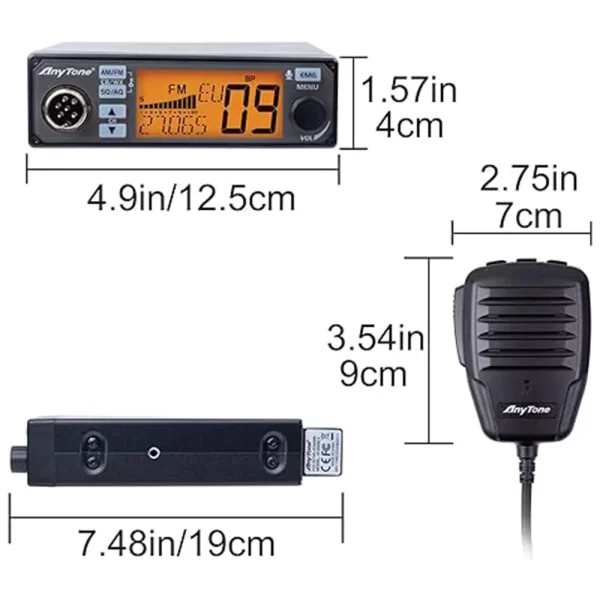 2024 NEW AnyTone AT-500M II VOX Mobile CB Radio - Image 3