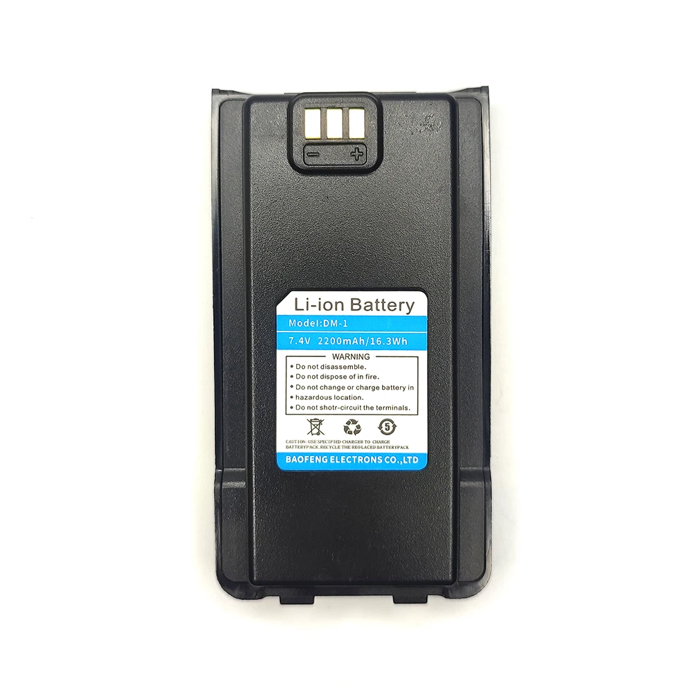 Walkie Talkie DM-1701 Battery Li-ion 2200mAh DM-1 Rechargable Batterior Baofeng Two Way Radios TYT MD-760 MD760 GD-77