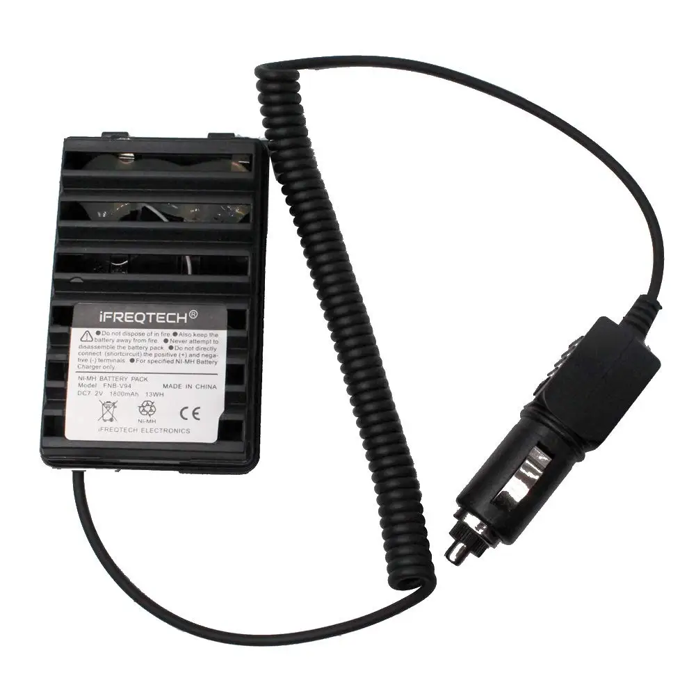Yaesu FNB-83 FNB-V94 FNB-64 Car Charger Battery Eliminator for Vertex Standard VX-110 VX-120 VX-150 VX-160 VX-170 FT-60R FT-270R