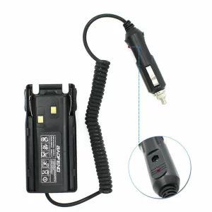 Original Car Charger Battery Eliminator for BAOFENG UV-82 UV-89 or UV-5R DM-5RPlus Two Way Radio Bettery Chargers