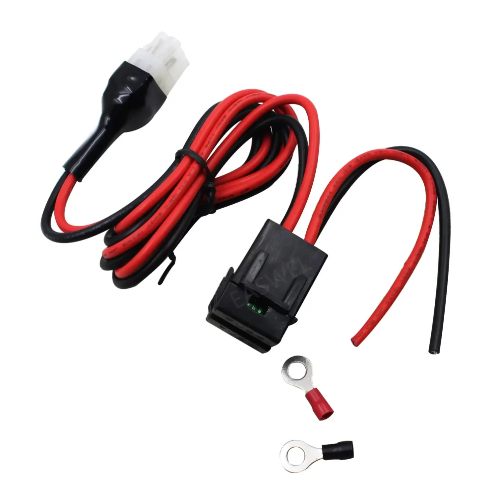 4 pin 12AWG DC Power Cable Yaesu Icom IC-7100 IC-7300 IC-7000 IC-7610 Alinco Radio - Image 2