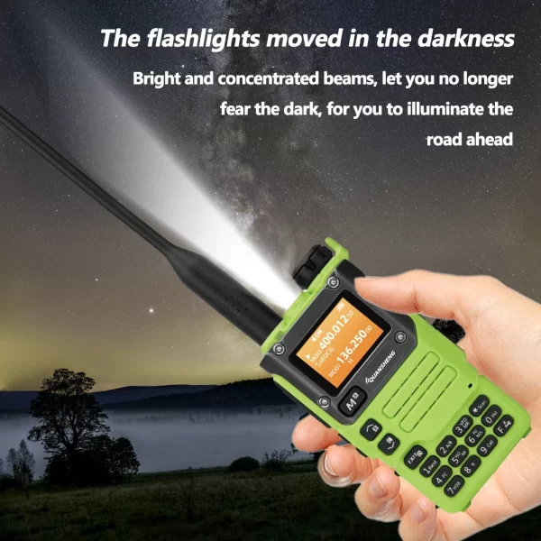 5pcs/lot 5W Green UV-K6 Quansheng Portable Walkie Talkie - Image 5
