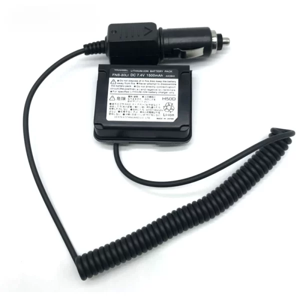 YAESU FNB-80Li FNB-58 Car Charger 12V Battery Eliminator Adaptor for VX-5R VX6 VX-7R VXA-700 HX460 HX470 VX6R VX7R Walkie Talkie - Image 2