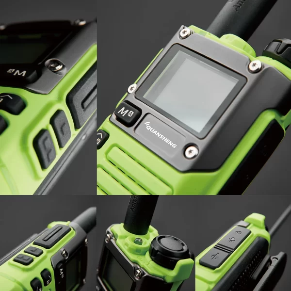 5pcs/lot 5W Green UV-K6 Quansheng Portable Walkie Talkie - Image 6