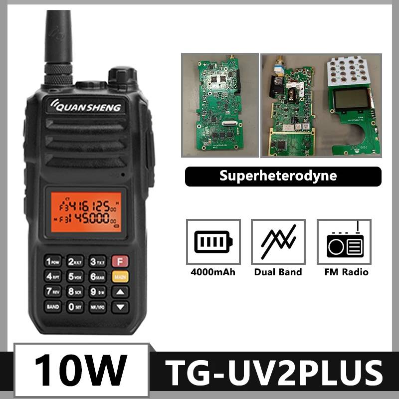 Quansheng TG-UV2 Plus Long Range 10W Portable Two Way Radio