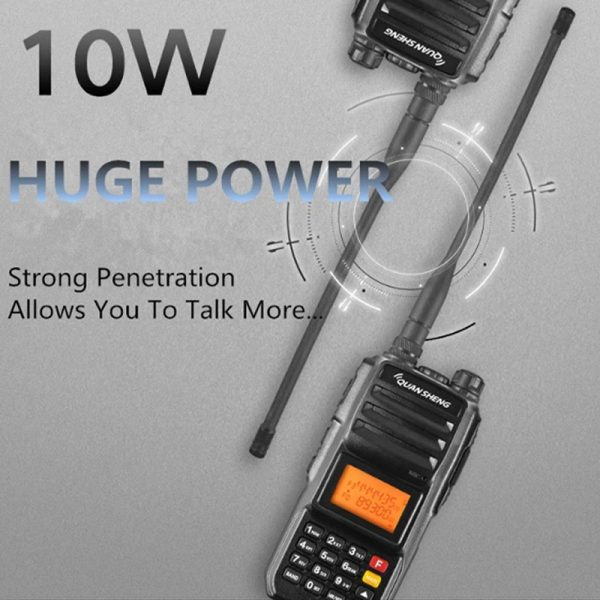 2pcs New Upgraded QuanSheng TG-UV2 Plus 10W Walkie Talkie - Image 2