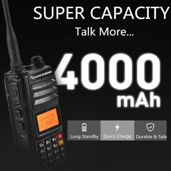 2pcs New Upgraded QuanSheng TG-UV2 Plus 10W Walkie Talkie - Image 4