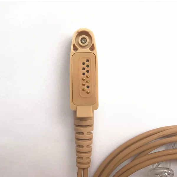 Beige Flesh Color Covert Acoustic Tube Earpiece Headset Mic for Motorola GP328Plus GP344 GP388 GP688 Two Way Radio - Image 2