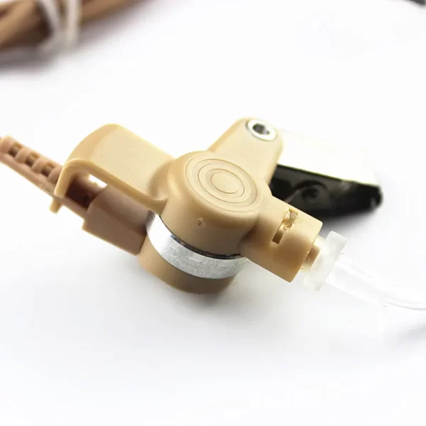 Beige Flesh Color Covert Acoustic Tube Earpiece Headset Mic for Motorola GP328Plus GP344 GP388 GP688 Two Way Radio - Image 4