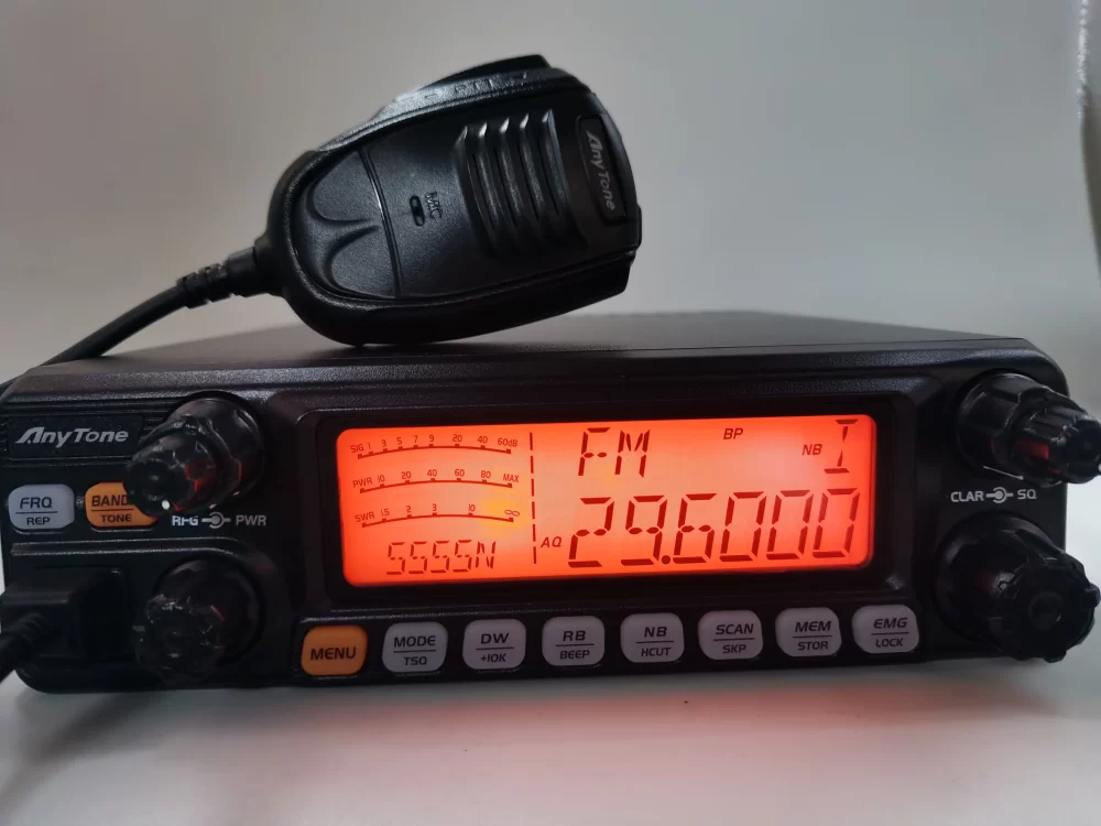 AnyTone AT-5555N II 28.000-29.700MHz 10 Meter Radio 40 Channel AM/FM/SSB/LSB/USB Mode 10 Meter Radio - Image 3
